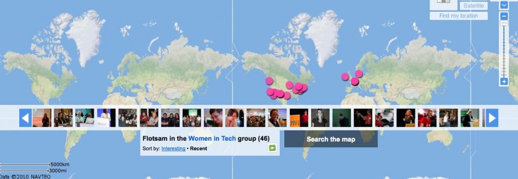 Flickr map of Women in Tech Photos