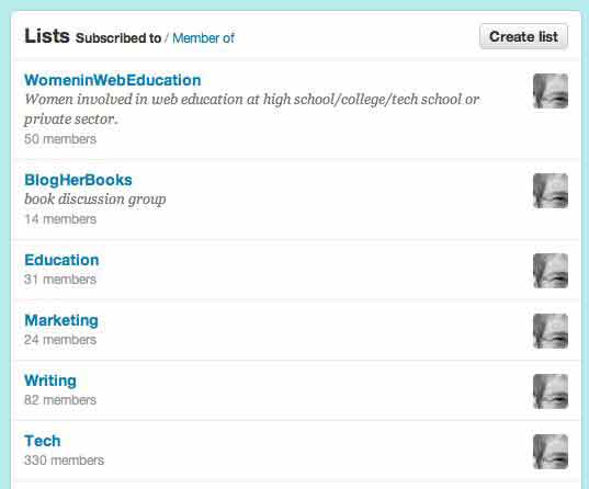 twitter twitter lists