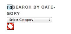 The WAVE tools error for a lack of label on a form field.