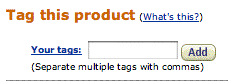 amazon's new tag interface